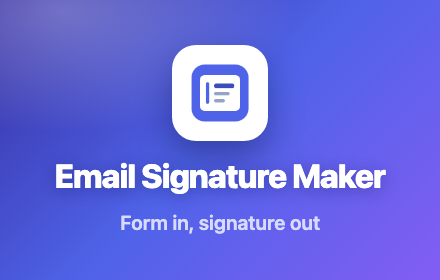 Email Signature Maker screenshot