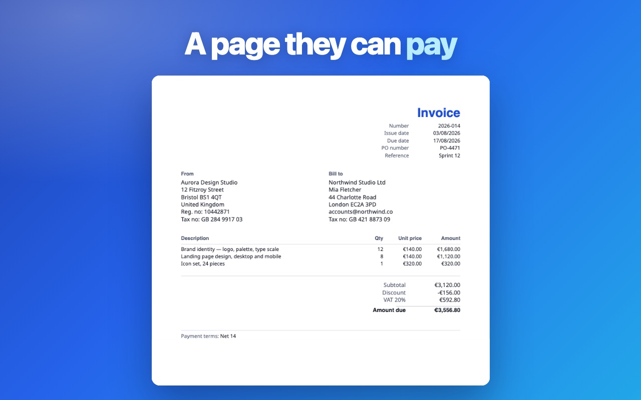 Invoice Generator — screen 2